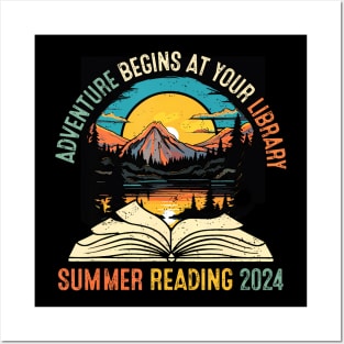 Adventure Begins At Your Library Summer Reading 2024 Vintage Posters and Art